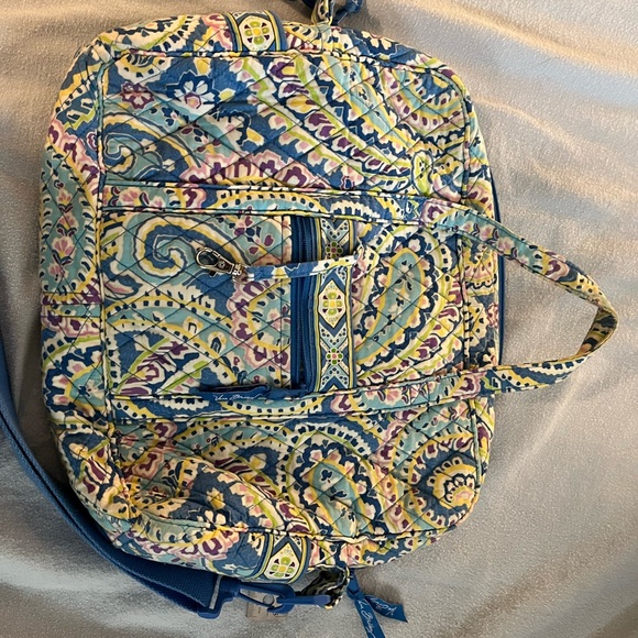 Vera Bradley computer Bag CAPRI BLUE Retired Pattern - Picture 2 of 8